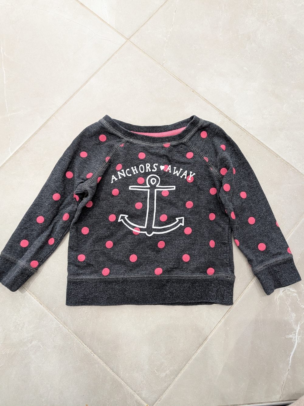 5/$20 Joe Fresh Anchor Sweatshirt – 2T